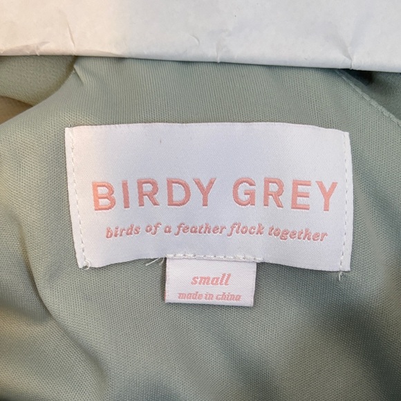 Birdy Grey Jane Bridesmaid Dress Sage Green Ruffle Maxi Dress - Picture 2 of 2